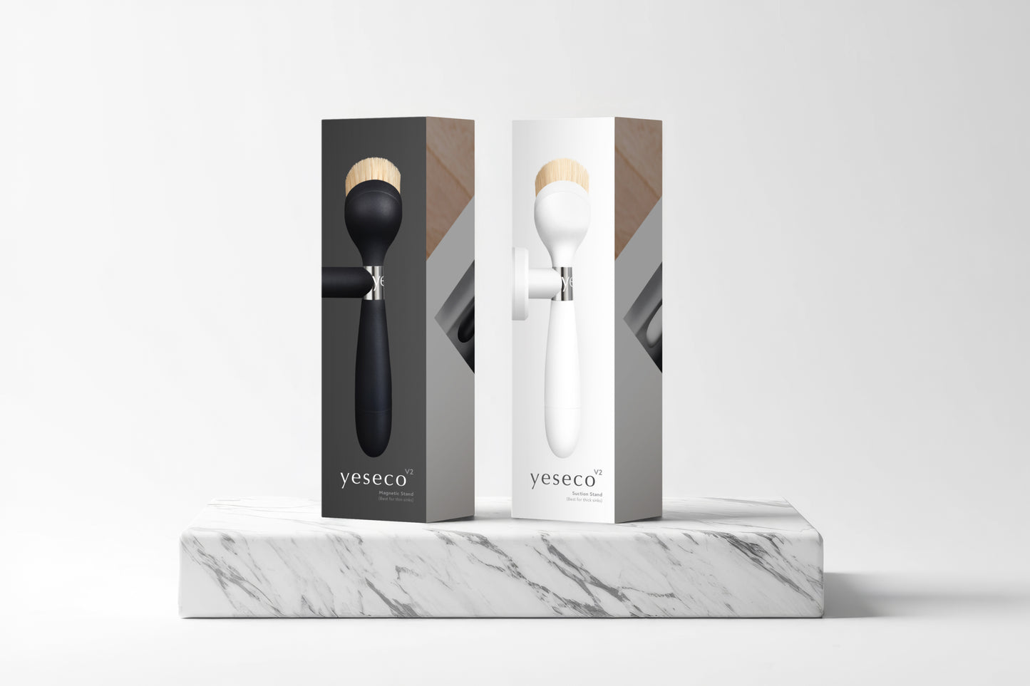 yeseco V2 Brush with Magnetic Stand Black