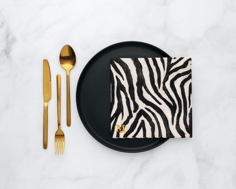 Manor Road Zebra Dinner Napkins