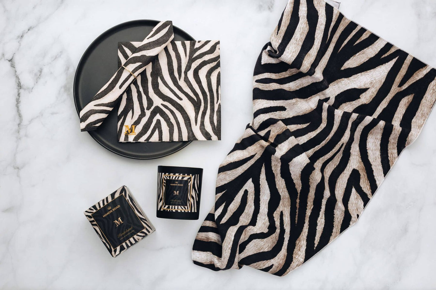 Manor Road Zebra Dinner Napkins