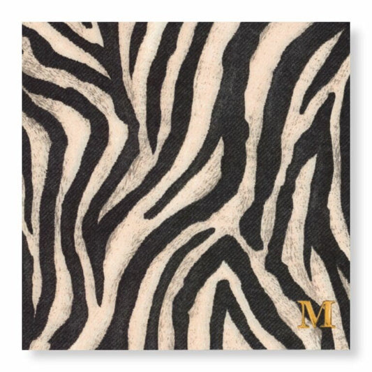 Manor Road Zebra Dinner Napkins