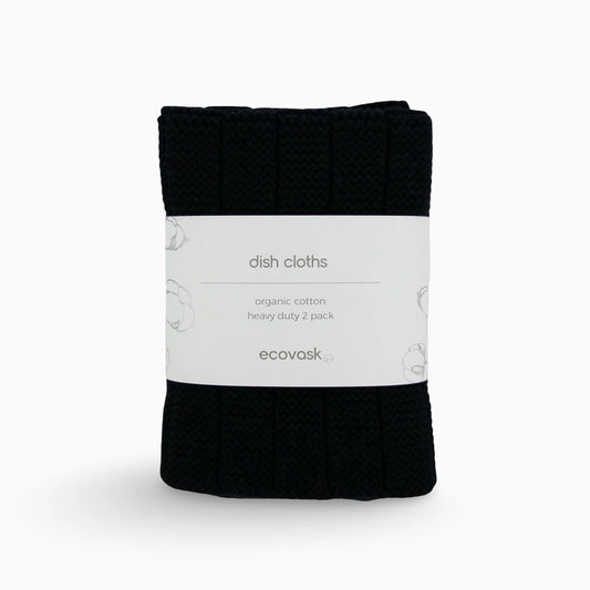 Ecovask Heavy Duty Dishcloth 2pk Raven Black