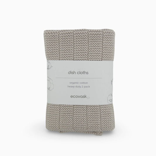 Ecovask Heavy Duty Dishcloth 2pk Oat
