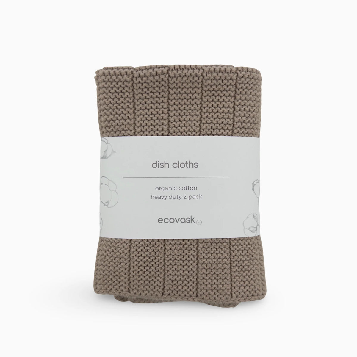 Ecovask Heavy Duty Dishcloth 2pk Hummus