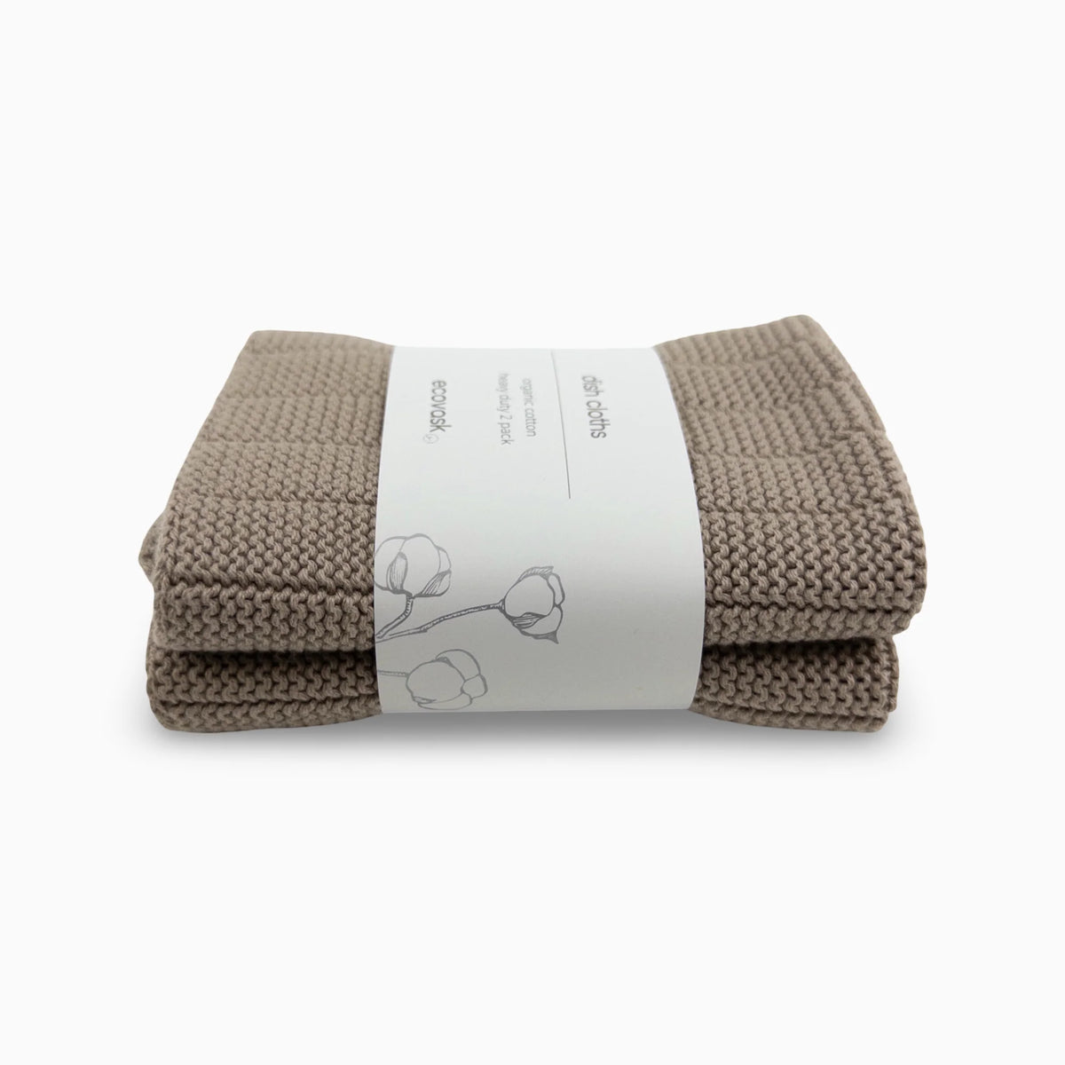 Ecovask Heavy Duty Dishcloth 2pk Hummus