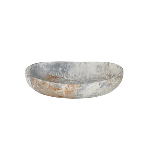 assemble Hadley Resin Pebble Bowl Steel