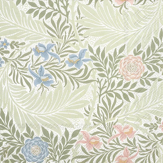 V&A Morris & Co Larkspur Green Luncheon Napkins