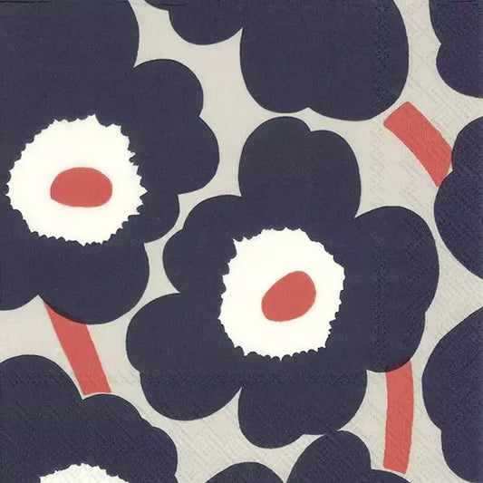 Marimekko Unikko Linen Cocktail Napkins