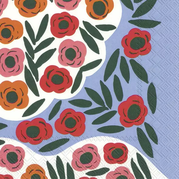 Marimekko Ruukku Blue Luncheon Napkins